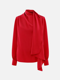 New French-style Elegant Ribbon Blouse Shirt For Women