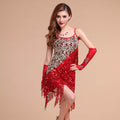 Costume Sequins Tassel Costume Adult Female Latin Dance Dress