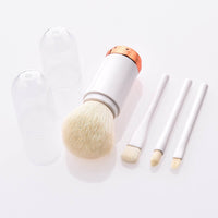 Retractable double head makeup brush