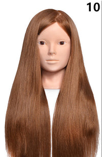 Wig head practice round hair