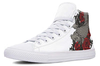 Printed Couple High-top Canvas Shoes