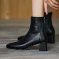 Large And Small Size Slim Rectangular Head Thick High Heel Commuter All-match Elastic