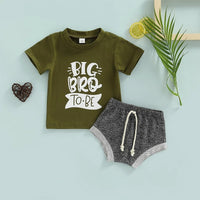Children's Letter Printing Short Sleeve Top