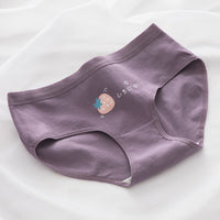 Cute Rabbit Cotton Mid Waist Underwear