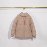 Hooded Korean Style Cotton Clothes Women's Short