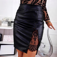 Skirt Hip-hugging Skirt With A Slit High-waisted