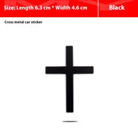 Car Metal Sticker 3D Cross Bumper Stickers