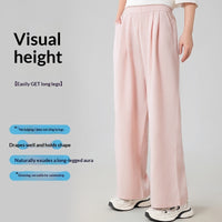 High-waisted Figure-flattering Elastic Cooling And Breathable Workout Pants