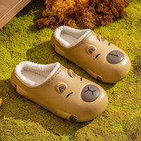 Women's Winter Cartoon Pattern Velvet Slippers