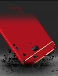 Frosted three-segment mobile phone case