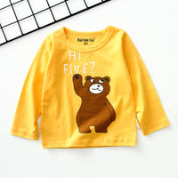 Cartoon children's long sleeve t-shirt bottoming shirt