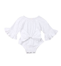 Bow long sleeve suit