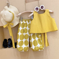 Vest Top Polka Dot Bloomers Two-piece Cotton