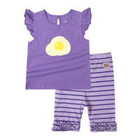 Children's Short-sleeved Baby Blouse Western Style Two-Piece Suit