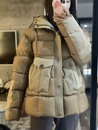 Thickened Insulated Unisex Down Jacket With A Zipper