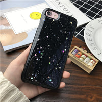 Star Heart Shape Glitter Phone Case