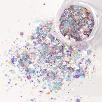 Pentagram colorful sequins glitter colorful shell paper