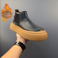 British Style Leather Casual Martin Boots