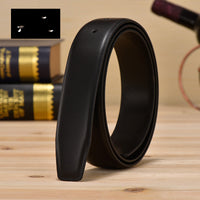 Headless Two-layer Leather Belt Body Caviar Leather