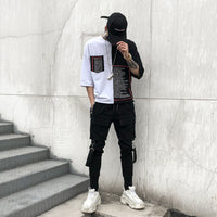 Conical elastic harem pants