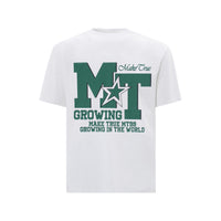 Fashion Brand Design Letter Printed Cotton Short Sleeve