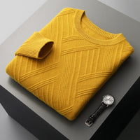 Autumn And Winter New Loose Jacquard Bottoming Sweater Men