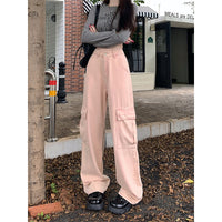 Dirty  Fashionable All-Match Workwear Wide-Leg Pants