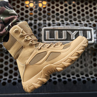 Large size high-top military boots