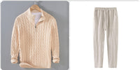 Sweater Loose Zip Pullover Knitting Sweater Coat Men