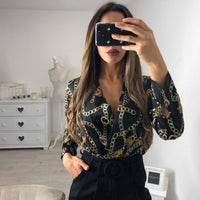 Deep V-neck sexy jumpsuit