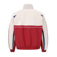 Fashion Stitching Stand-up Collar Jacket Men