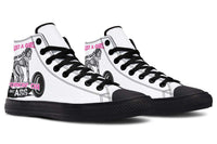 Printed Couple High Top Canvas Shoes