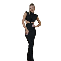 Sleeveless Long Bodycon Sheath Dress Slim Fit