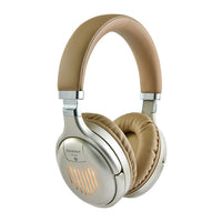 Folding headset with stereo wireless headset
