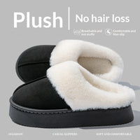 Indoor Warm Anti-slip Thick Sole Deodorant Couple Cotton Slippers