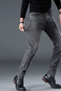Fashion Men's Jeans Nine Part Simple Casual Men's Trousers