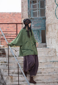 Women's Loose Patchwork Irregular Shirt