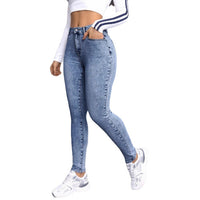 New Faux Denim Printed Fitness Leggings