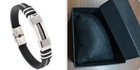 Fashionable Snake-Print Plated Steel Chain Bracelet