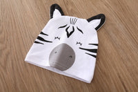 Cute Animal Print Romper Infant Foot-wrapped Cotton Jumpsuit
