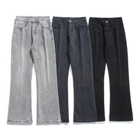 Men's Casual American Washed Foggy Gray Jeans