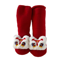 Baby Winter Big Red Terry Non-slip Floor Socks