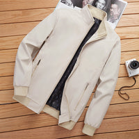 Middle Aged And Elderly Men's Stand Collar Thin Jacket