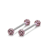 Stainless Steel Studded Tongue Nail Breast