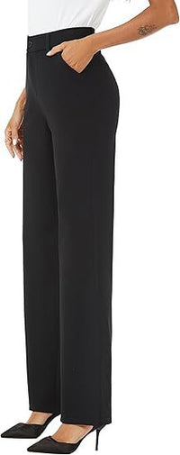 Women's Commuter High-Waisted Wide-Leg Pants