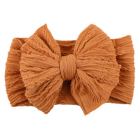 Handmade Baby Headbands Soft Stretchy Nylon Hair Bands With Bows For Newborn Infant Baby Toddler Girls