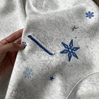 American-style Fleece-lined Thickened Embroidered Hoodie For Men