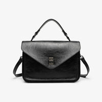 Oil-waxed Leather Vintage New Style Minimalist Fashionable Elegant Womens