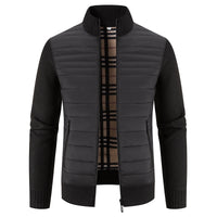 Men's Stand Collar Cardigan Sweater Outer Wear Plus Size Coat