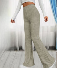 Spring Fashion Elegant Stretch Slim Fit Nude Feel Bell-bottom Pants
